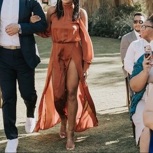 Copper goddess dress